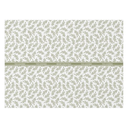 Nappe Joyeux Noël Cypress & Snowfall Motif Holiday (Devant (Horizontal))