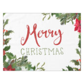Nappe Joyeux Noël de verdure (Devant (Horizontal))