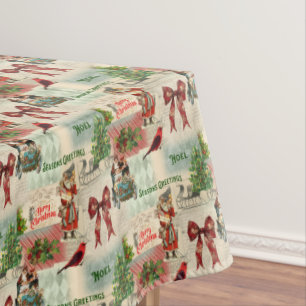 Nappe Joyeux Noël et Joyeuses Fêtes