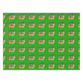 Nappe Joyeux Noël Funny Père Noël Tiki (Devant (Horizontal))