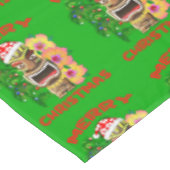 Nappe Joyeux Noël Funny Père Noël Tiki (Angle)