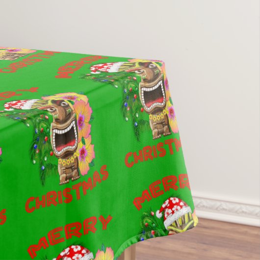 Nappe Joyeux Noël Funny Père Noël Tiki (In Situ)