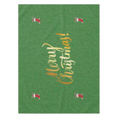 Nappe Joyeux Noël Gnomes dans Red Stockings Green Gold (Devant)