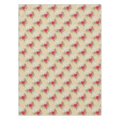 Nappe Joyeux Noël Rouge Poinsettia (Devant)