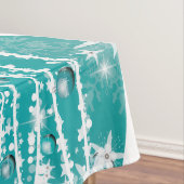 Nappe Joyeux Noël Snowflakes Arbre Fleurs & Étoiles (In Situ)