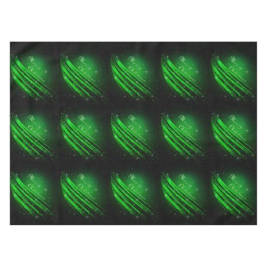 Nappe Joyeux Noël vert (Devant (Horizontal))