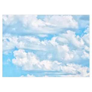 Nappe Joyeux nuages ensoleillés Arrière - plan bleu