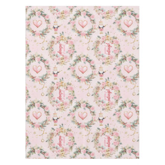 Nappe Joyeux Nutcracker rose Vacances Beaux Guirlande pe