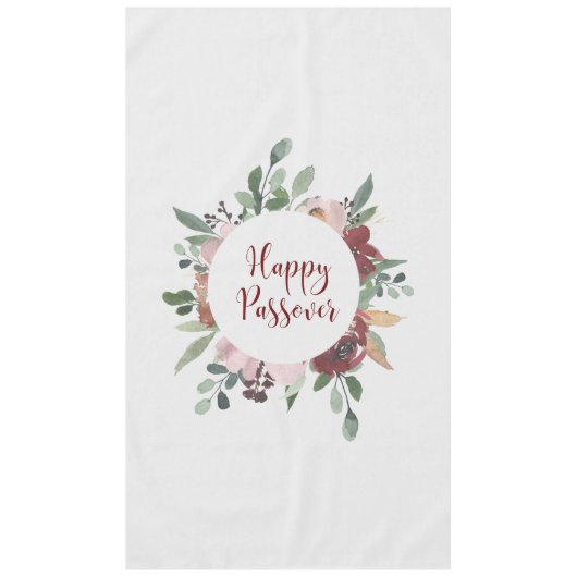 Nappe Joyeux Pessah Floral Pesach (Devant)