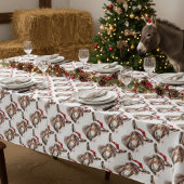 Nappe Joyeux petit âne de Noël