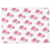 Nappe Joyeux poinsettia rose Noël et fleur d'or (Devant (Horizontal))