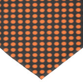 Nappe Joyeux point Polka Orange noir d'Halloween (Angle)