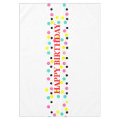 Nappe Joyeux Pois d'anniversaire (Devant)