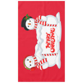 Nappe Joyeux Snowmen de Noël (Devant)