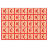 Nappe Joyeux tissu de table de crabe (Devant (Horizontal))