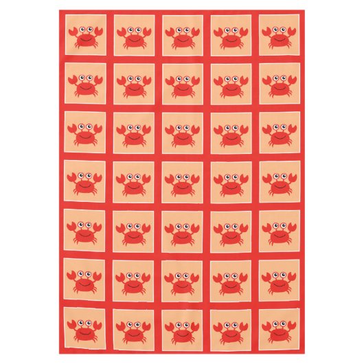 Nappe Joyeux tissu de table de crabe (Devant)