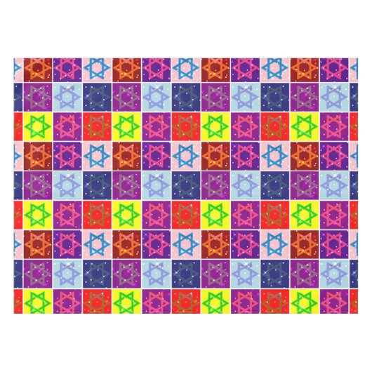 Nappe Judaïque - Fêtes Juives - Cadeau Chanuka (Devant (Horizontal))
