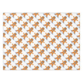 Nappe Judaïque Hanoukka Gingerbread Homme Menorah (Devant (Horizontal))