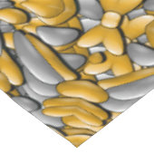 Nappe Kaléidoscope de cru d'argent d'or de métal (Angle)