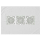 Nappe Kaleidoscope Fractal Mandala - vert gris (Devant (Horizontal))
