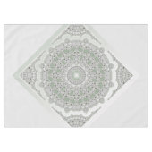 Nappe Kaleidoscope Fractal Mandala - vert gris (Devant (Horizontal))