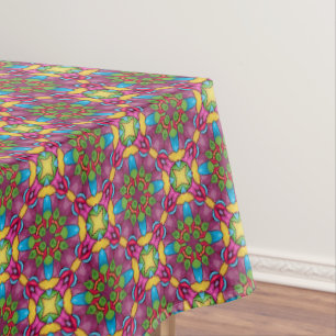 Nappe Kaléidoscope pourpre vintage en verre souillé