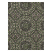 Nappe Kaleidoscope vert et noir Mandala Motif (Devant)