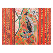 Nappe Kangaroo Dream Aboriginal Art Tablecloth (Devant (Horizontal))