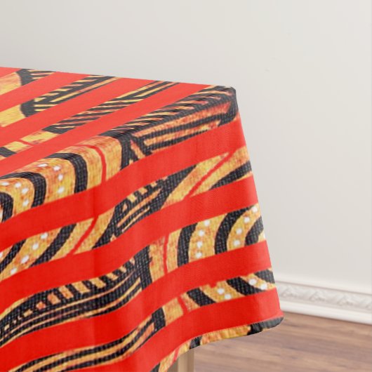 Nappe Kangaroo Dream Aboriginal Art Tablecloth (In Situ)