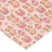 Nappe Kawaii Cute Cats and Cupcakes Motif rose (Angle)