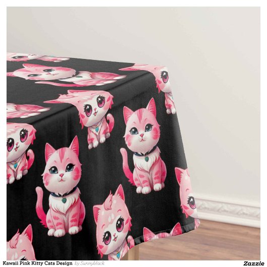 Nappe Kawaii Rose Kitty Cats Design