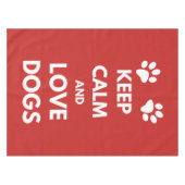 Nappe Keep calm and love dogs (Devant (Horizontal))