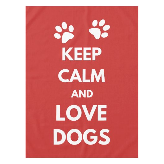 Nappe Keep calm and love dogs (Devant)