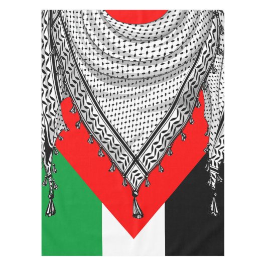 Nappe Keffiyeh Écharpe palestinienne tissu traditionnel (Devant)