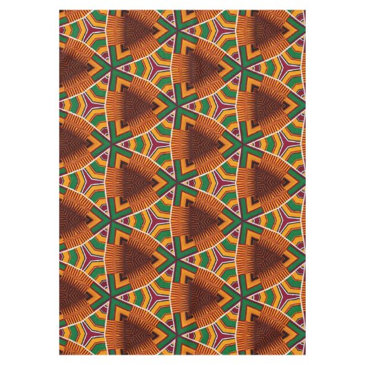Nappe Kente Geometrics Kwanzaa Afrocentric Table Cloth (Devant)