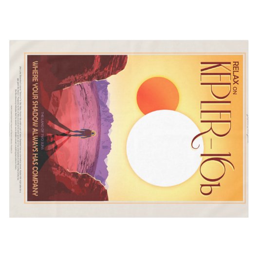 Nappe Kepler Space Voyage Destination Planète Aventure (Devant (Horizontal))