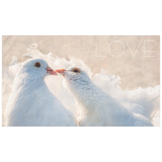 Nappe Kissing Doves - Amour (Devant (Horizontal))