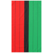 Nappe Kwanzaa Rouge Noir Vert Kinara Motif rayé (Devant)