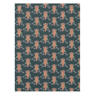 Nappe La chouette de sagesse et de fleurs