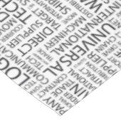 Nappe La LOGISTIQUE modèle avec des mots (Angle)