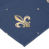 Nappe La luxueuse Gold Fleur de Lis Navy (Angle)