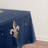 Nappe La luxueuse Gold Fleur de Lis Navy (In Situ)