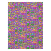 Nappe La mascarade de mardi gras masque le vert pourpre (Devant)