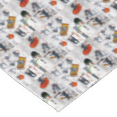 NAPPE LA MICE DE NOËL JOUANT DANS LA NEIGE (Angle)