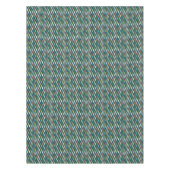 Nappe La moitié du siècle Teal moderne et motif de (Devant)