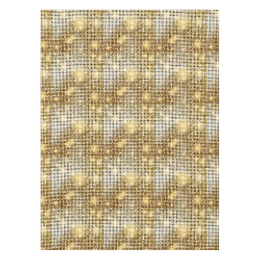Nappe La paillette d'or de scintillement lumineuse (Devant)