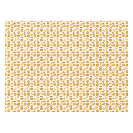 Nappe La plage orange Shell modèlent (Devant (Horizontal))