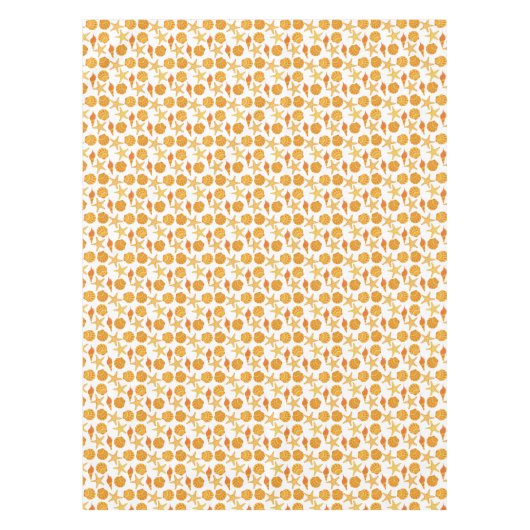Nappe La plage orange Shell modèlent (Devant)