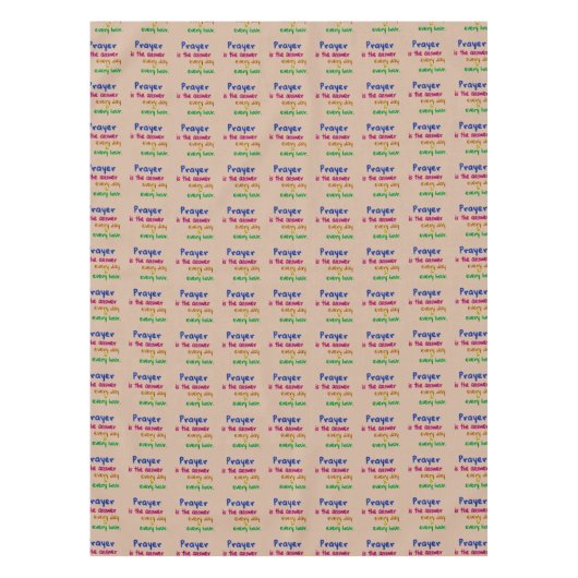 Nappe La prière est la réponse (Devant)