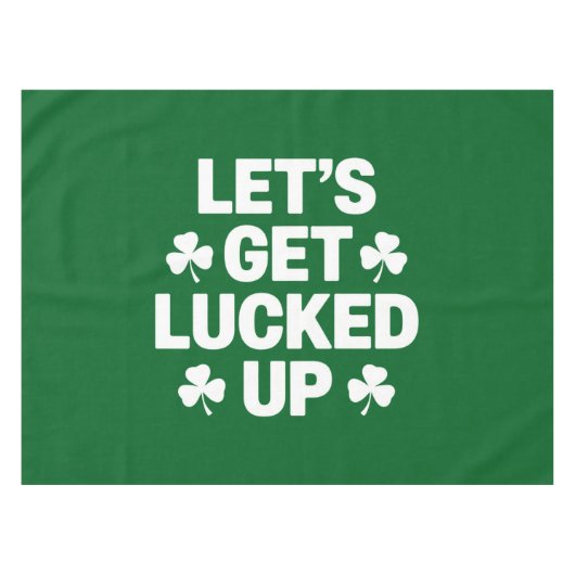 Nappe La Saint-Patrick Déchaînons la Chance Trèfle Irlan (Devant (Horizontal))